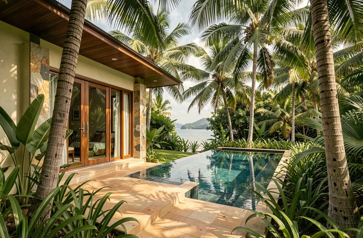 Villa contemporaine avec piscine privée et vue mer à vendre à Koh Samui pour une résidence à l'année
